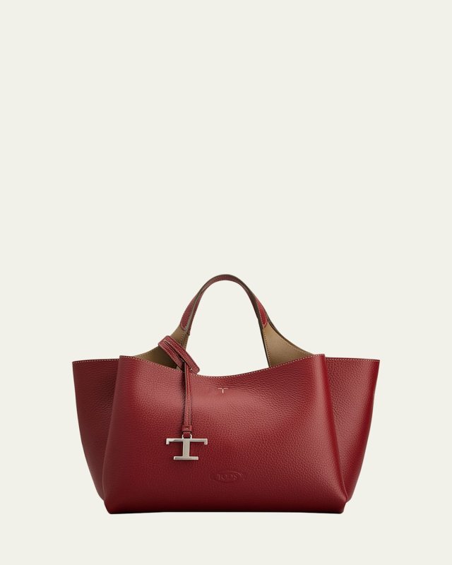 Mini Grain Leather Tote Bag
